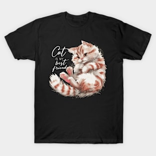 Cat is My Best Friend T-Shirt